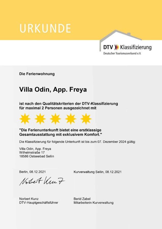 Villa Odin Freya Sellin  Exteriér fotografie